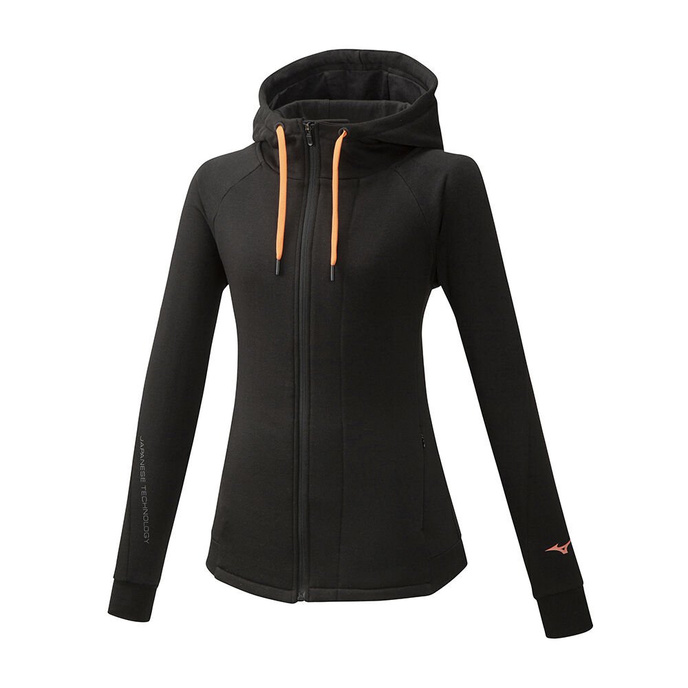 Mizuno Women's Athletic Zip Hoodie Black (K2GC070109-EJR)